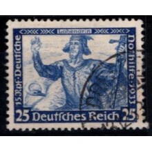 Wagner nødhjælp - 25+15 pf. mørkblå - AFA 501 - Stemplet.